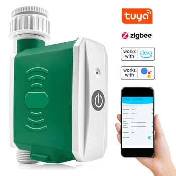 Tuya ZigBee Таймер за поливане Контролер за капково напояване Автоматична система APP Control Съвместим с Amazon Alexa и Google