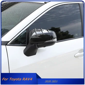 Автомобилна странична врата огледало за обратно виждане Капак Наслагване за задно виждане Авто аксесоари за Toyota RAV4 2020 2021