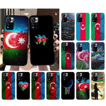 Азербайджан флаг телефон случай за Xiaomi Redmi Забележка 12S 12 Pro плюс 11S 11 10 Pro 10S бележка 12R Redmi 10 10C Funda