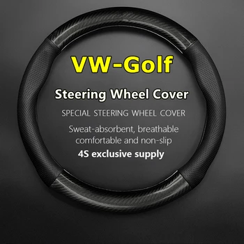Без миризма тънка за VW Volkswagen Golf капак на волана кожа Carbon 1.6 1.8 1.4TSI 2.0TSI GTI 2004 2005 2008 2010