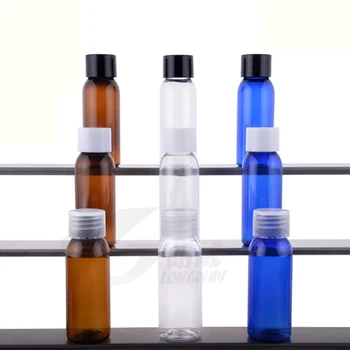 безплатна доставка капацитет 30ML прозрачни заоблени рамене Chiaki капак бутилки, пластмасова капачка бутилка, козметични опаковъчни материали