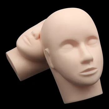 Безплатна доставка Силиконови мигли манекен главата модел за мигли разширения Traning