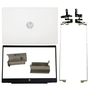  Бял калъф за лаптоп за HP 15-CS 15-CW TPN-Q208 серия LCD заден капак / преден панел / панти / панти капак L28379-001 нов