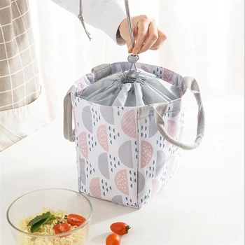 Водоустойчива чанта за обяд Beam Mouth Удебеляване на устата Изолационна чанта Кутия за закуска за храна Fresh Keeping Portable Outdoor Picnic Travel New