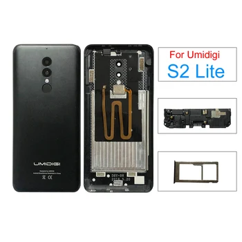  Врата за капак на батерията за Umidigi S2 Lite, високоговорител, слот за карта, оригинални части за ремонт на телефони