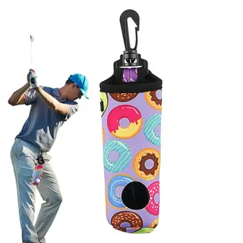 Голф торбичка чанта мека лека голф талия чанта притежателя голф торбичка с държач чай притежава 3 топки за голф голф консумативи аксесоари