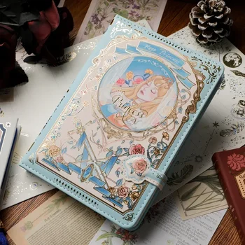 Готическо писане Цветни консумативи Изящни момичета тетрадка книга книга стил за ретро вътрешни прости страници дневник инс