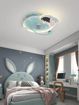 Детска стая Таван на спалнята Интернет знаменитост астронавт фен лампа 2023 Нова невидима интегрирана светлина за момчета и момичета
