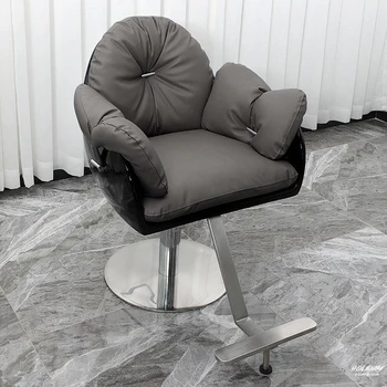 Ергономични метални бръснарски столове Стилист за красота Професионален естетически стол Бръснарница за лице Sillas De Barberia Луксозни мебели