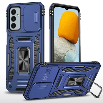За Samsung Galaxy M52 M42 5G Ultra Case Slide Camera Удароустойчив брониран калъф за Galaxy M53 M13 M23 Ring Protect Cover