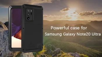 За Samsung Galaxy Note 20 Ultra Love Mei Мощен шок мръсотия доказателство водоустойчив метален броня капак за Galaxy Note 20 Ultra