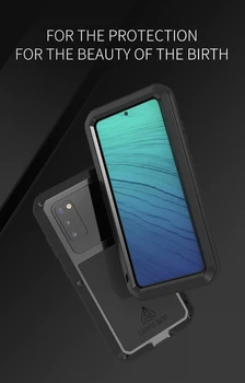За Samsung Galaxy S20 Case 6.1'' Love Mei Мощен удароустойчив здрав метален брониран калъф за телефон за Samsung Galaxy S20