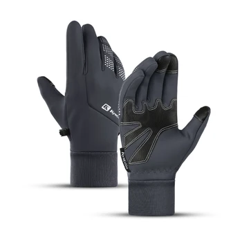Зимни ски ръкавици за мъже жени сензорен екран пълен пръст против хлъзгане топли и ветроупорни ръкавици за студено време, идеален за ски,