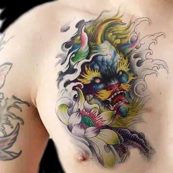 Китайски Kylin Tatoo стикер траен фалшив татуировка за жена мъж ръка временно татуировка пънк изкуство изкуствени татуировки водоустойчив Tatuajes