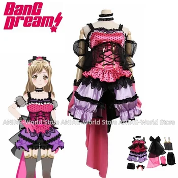 Косплей костюм BanG Dream!! Poppin'Party Ичигая Ариса Ромео и Пепеляшка рокли униформа Хелоуин