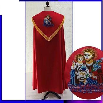 Коуп Ред Римокатолическа църква епископ литургична одежда бродерия англиканско духовенство нос капа хоралис хор мантия