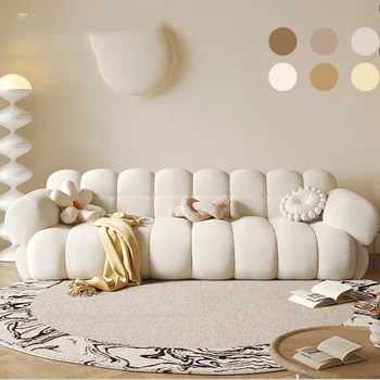 Луксозен дизайнер хол дивани меки релаксиращи елегантен модерен минималистичен диван бутер мека Wohnzimmer дивани мебели за дома