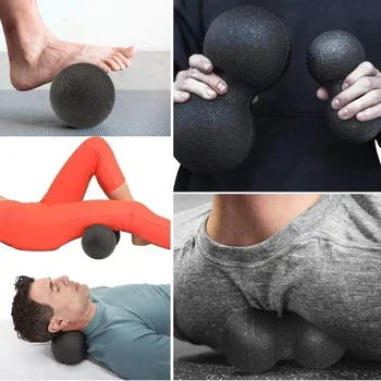 Мобилност Фъстъчена топка Физическа йога Двойна миофасциална за дълбока терапия Лакрос Фитнес масаж ролков комплект тъкани