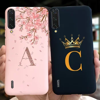 Модна корона Sakura първоначално писмо случай за Xiaomi Mi A3 Lite 6.39