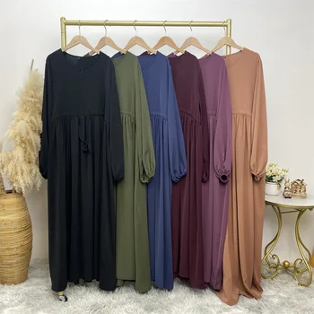 Мюсюлмански дълги рокли Дубай Кимоно Абая за жени Ежедневни скромни роба Арабска лятна макси рокля Марокански Кафтан 2023
