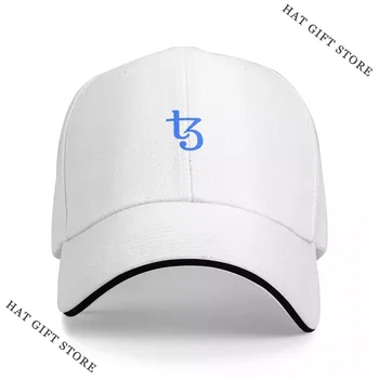 Най-добър Tezos XTZ криптовалута Подарък за крипто трейдър Бяла тениска с дълъг ръкав Шапка за бейзболна шапка Мъж за слънце Шапка жени