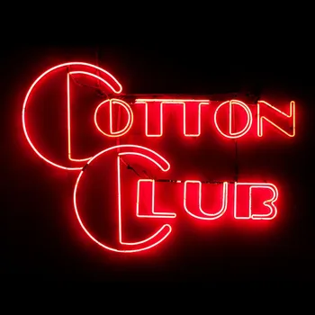 Неонови знаци Cotton club Neon noir Studio Неонови крушки Знак Занаятчийски украсяват стая Ресторант светлинен дизайн Персонализиран емблематичен знак