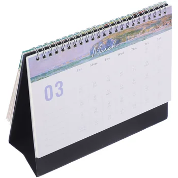 Реколта маслена живопис бюро календар декорация на дома офис орнаменти домакинство месечно постоянна хартия