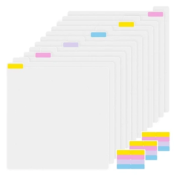 Скрапбук хартия разделители насипни за разделяне 12 X 12 инчов скрапбук хартия съхранение картон табове разделители файл библиотека B трайни