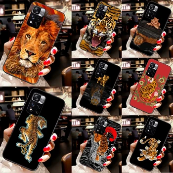 Сладки котки лъв Тигър леопард за Redmi 9 9A 9T 9C 12C 10 10C телефон случай за Redmi бележка 12 11 10 9 8 Pro 11S 10S
