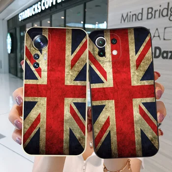 Случай за Xiaomi POCO M4 X4 X5 Pro 4G 5G GT телефон капак мек силиций Великобритания ретро флаг