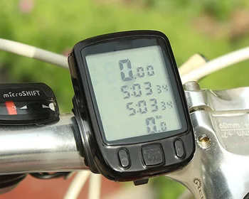Таблица с кодове на велосипеди Форма за измерване на скоростта на планинския велосипед Кола 563B Английски километраж Светещ велосипеден километраж