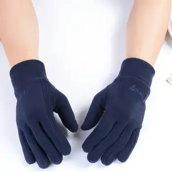Топли плюшени унисекс ръкавици за студено време стилни ветроупорни колоездачни жени мъжки ръкавици с дебела изолация и подобряване на сцеплението