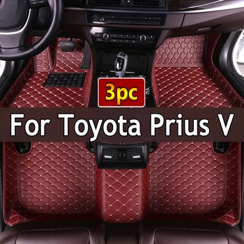 Хибридни автомобилни стелки за автомобили за Toyota Prius V α Prius Plus ZVW40 ZVW41 2012 ~ 2017 7seat водоустойчиви стелки за кола
