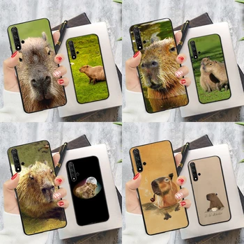 Animal Capybara за чест 50 8X 9X 10i случай за Huawei P30 Lite P40 P20 Pro Nova 5T P Smart 2019 капак