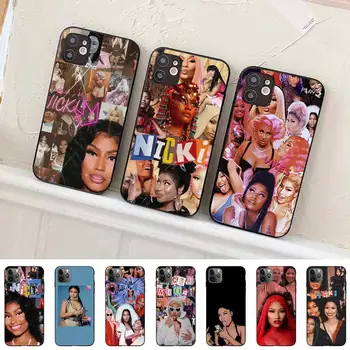 TOPLBPCS Хип-хоп калъф за телефон Nicki Minaj за iPhone 11 12 13 Mini Pro Max 8 7 6 6S Plus X 5 SE 2020 XR XS Funda Case