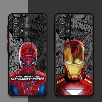 Калъф за Samsung Galaxy A50s A12 A50 A70s A21s A30 A31 A32 A51 A52 5G A71 A70 мека корица Marvel Avengers Spiderman Ironman